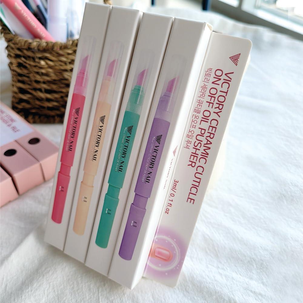 Empujador de Cutículas de Cerámica Victory Nail Rosa