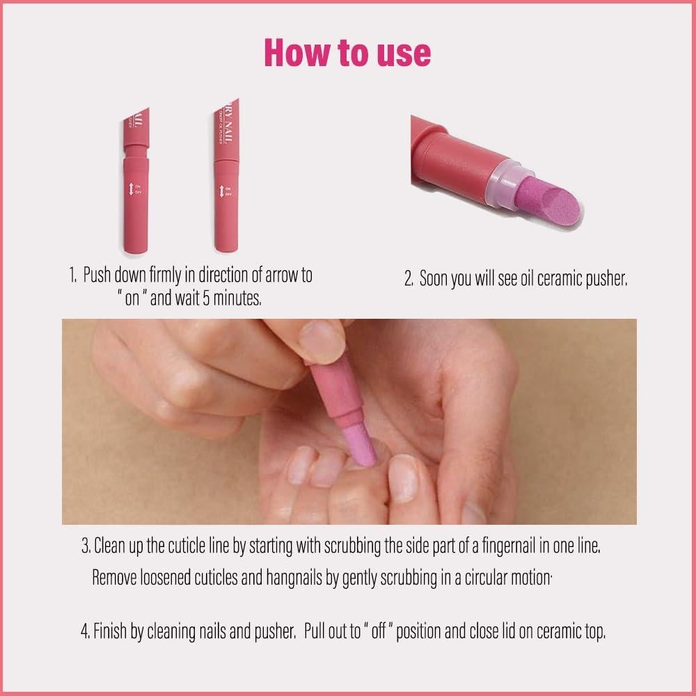 Empujador de Cutículas de Cerámica Victory Nail Rosa