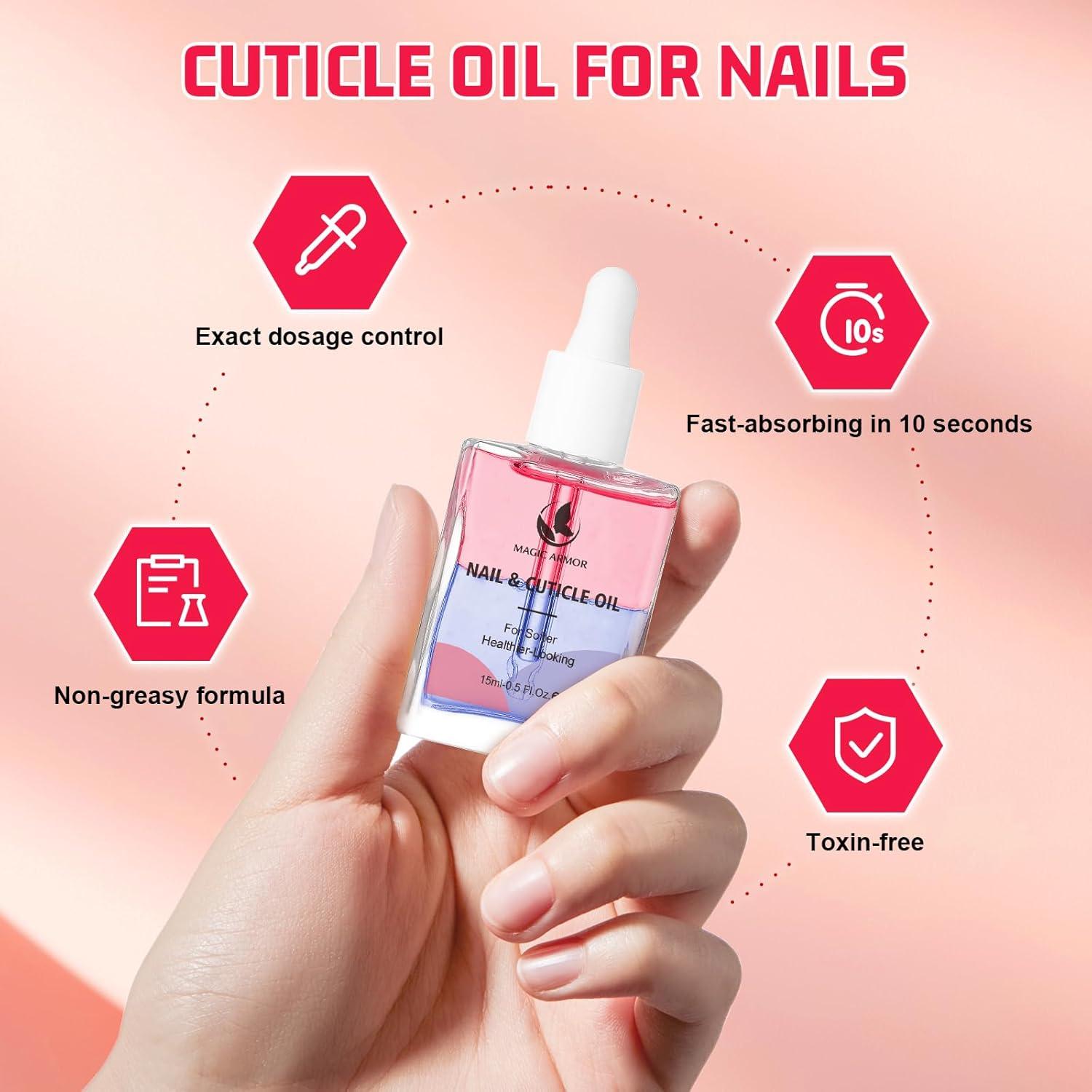 Aceite para Cutículas MAGIC ARMOR 15ml - Endurecedor con Vitamina E