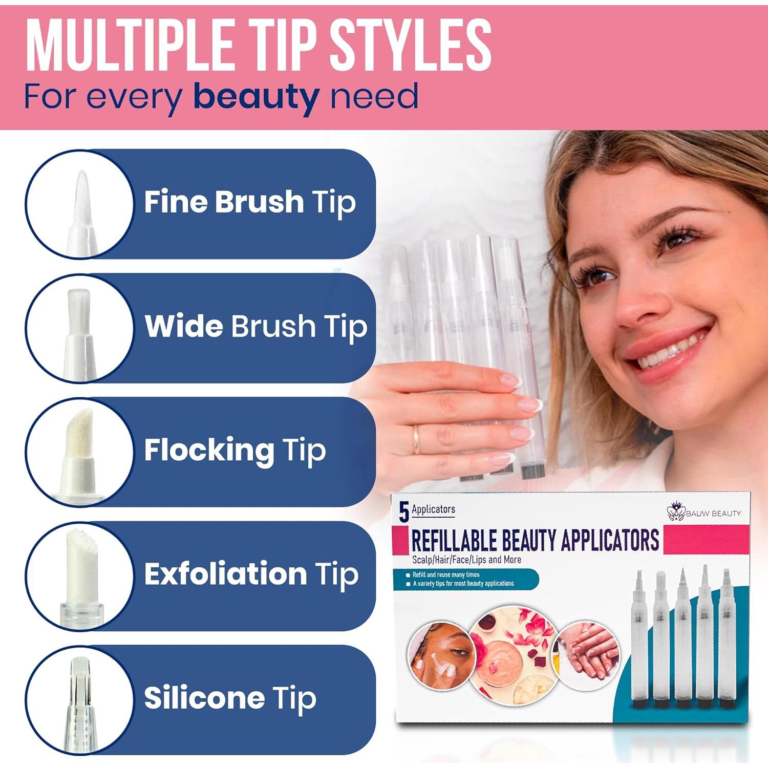 5 Bolígrafos Recargables BAUW Beauty para Belleza DIY