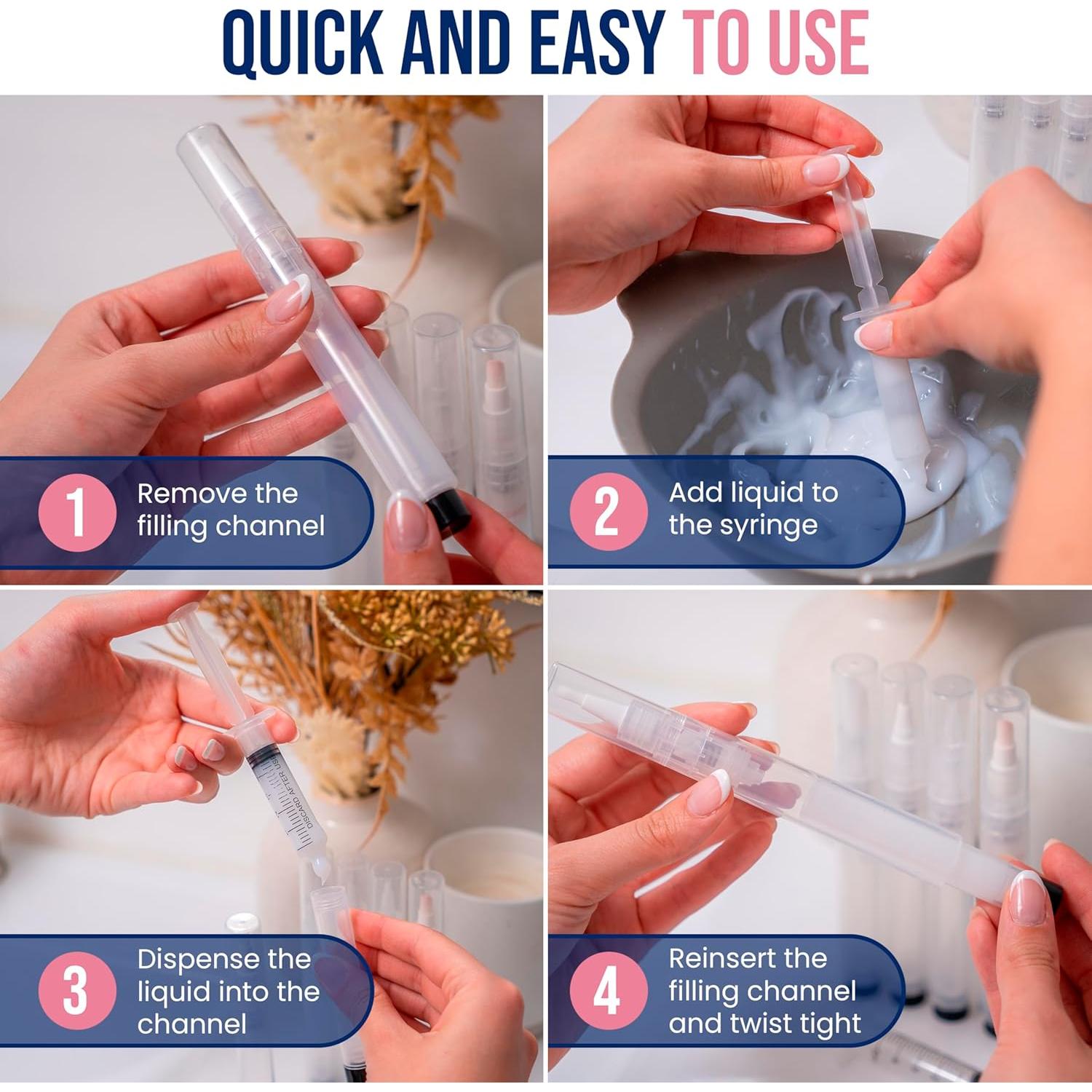 5 Bolígrafos Recargables BAUW Beauty para Belleza DIY