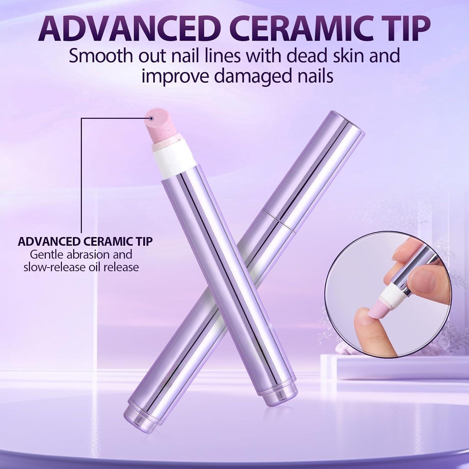 Bolígrafo de Aceite para Cutículas 3-en-1 Ruanmian - Hidrata y Fortalece Uñas