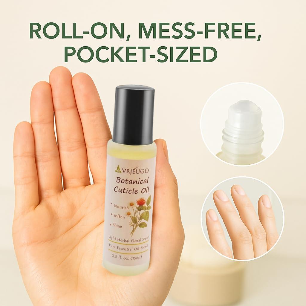 Aceite para Cutículas Roll-On 15ml Zhongxiang - Natural con Lavanda y Manzanilla