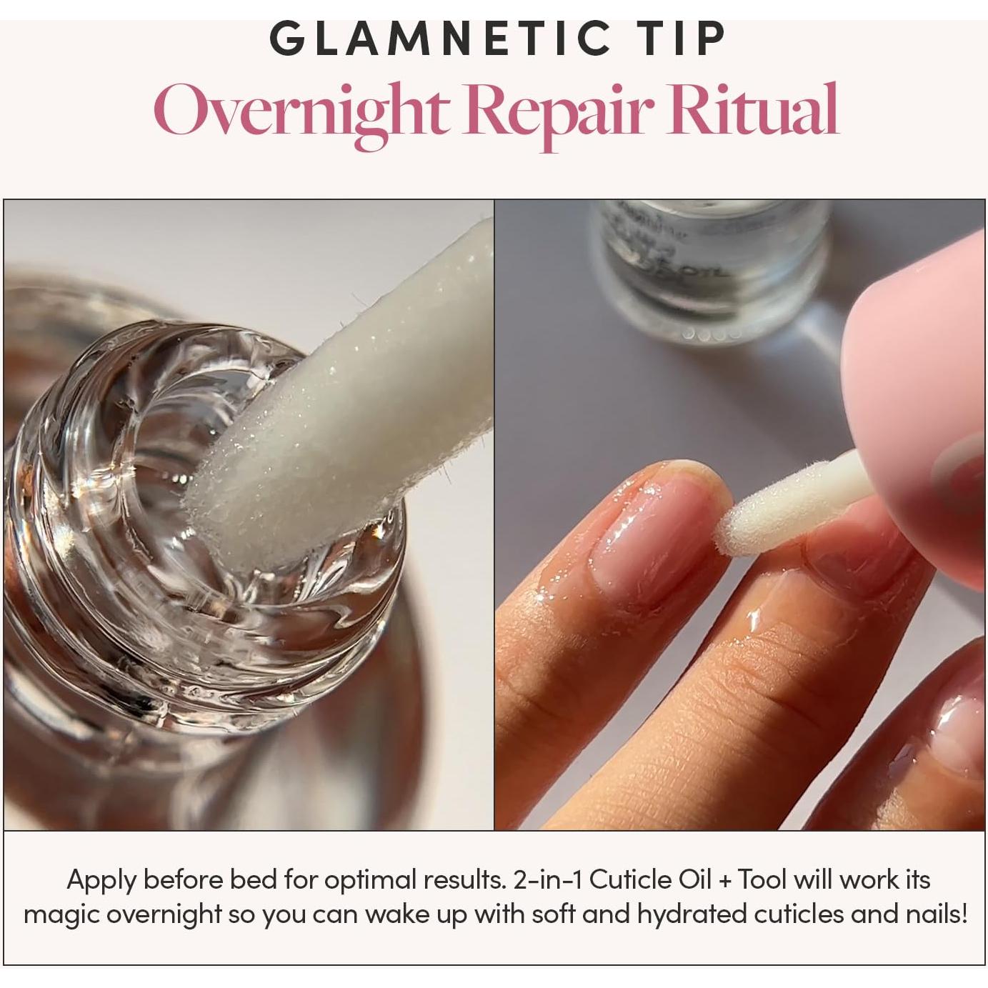 Aceite para Cutículas 2-en-1 Glamnetic - Suero Nutritivo 8.8g