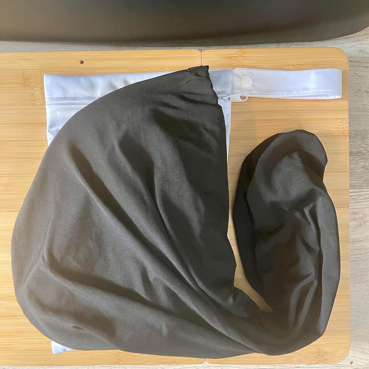 Turbante de Natación SWIG Negro con Bolsa de Playa - Protección Cabello