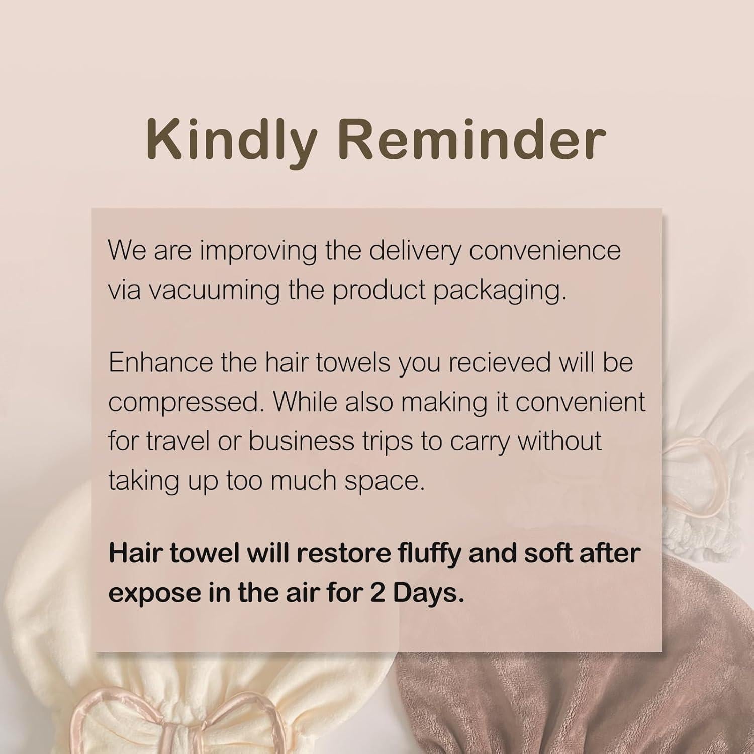 Gorros de Toalla de Microfibra Jseng para Secado Rápido - 2 Piezas