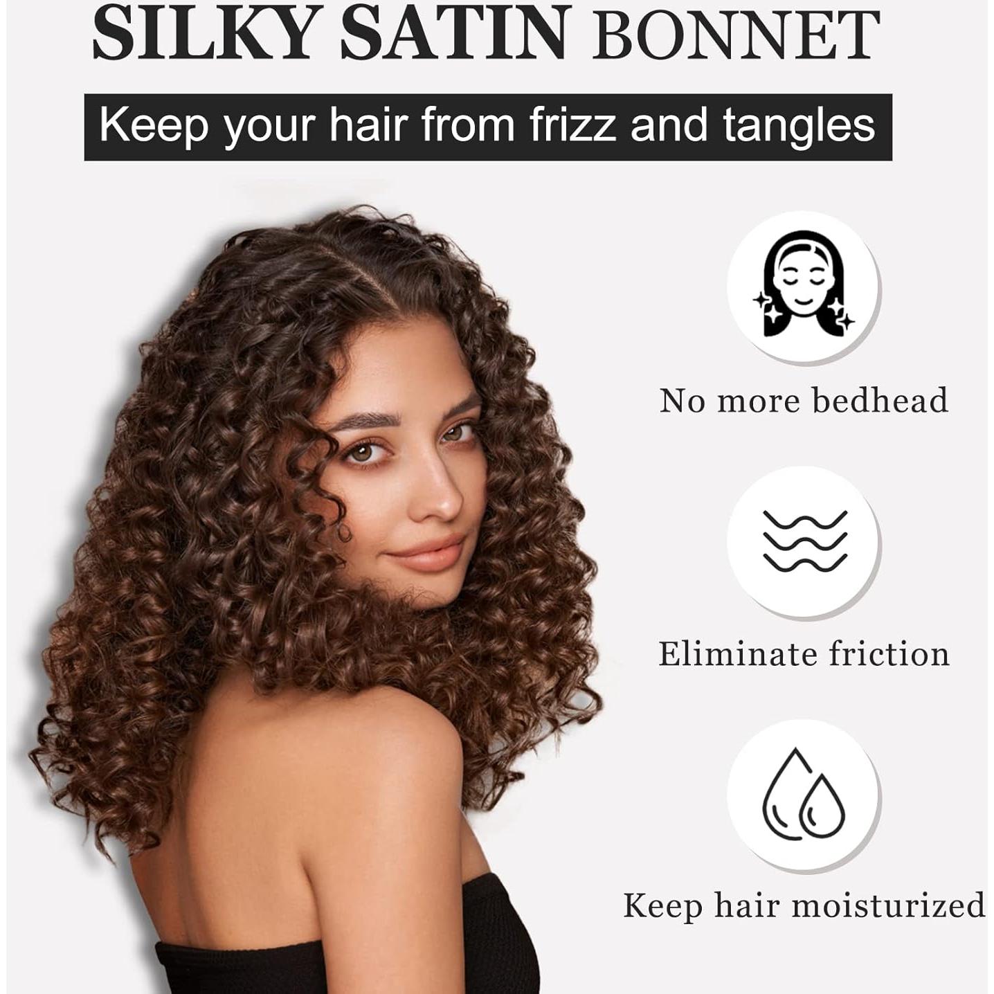 Bonete de Satén Reversible PARISBELLA para Dormir Rosa