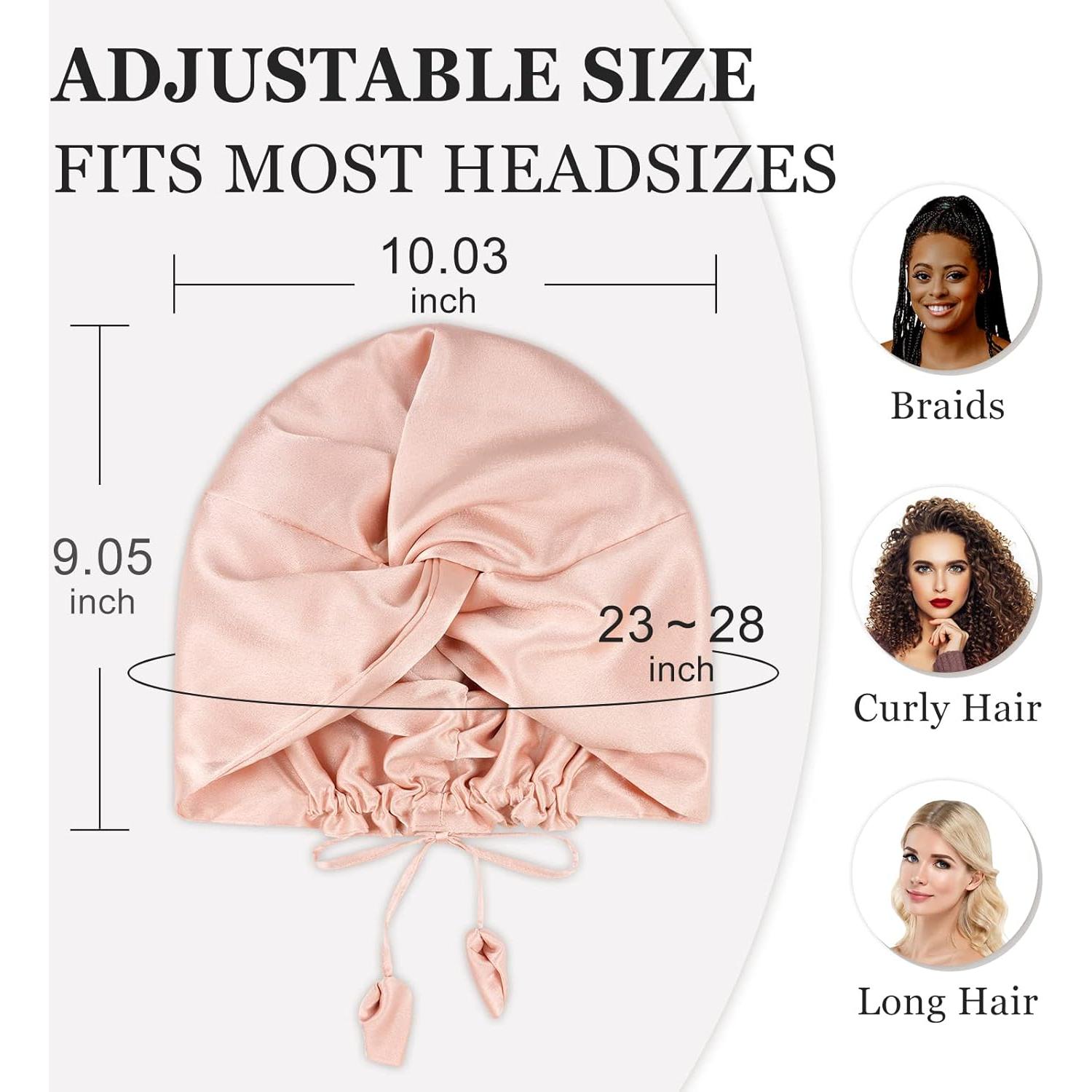 Bonete de Satén Reversible PARISBELLA para Dormir Rosa