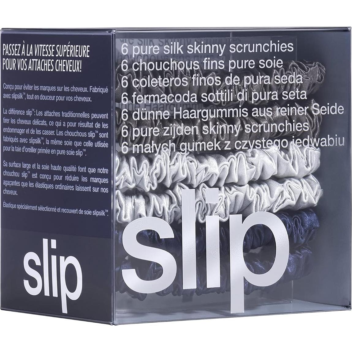 Scrunchies de Seda Pura Slip Skinnies - Colección Medianoche