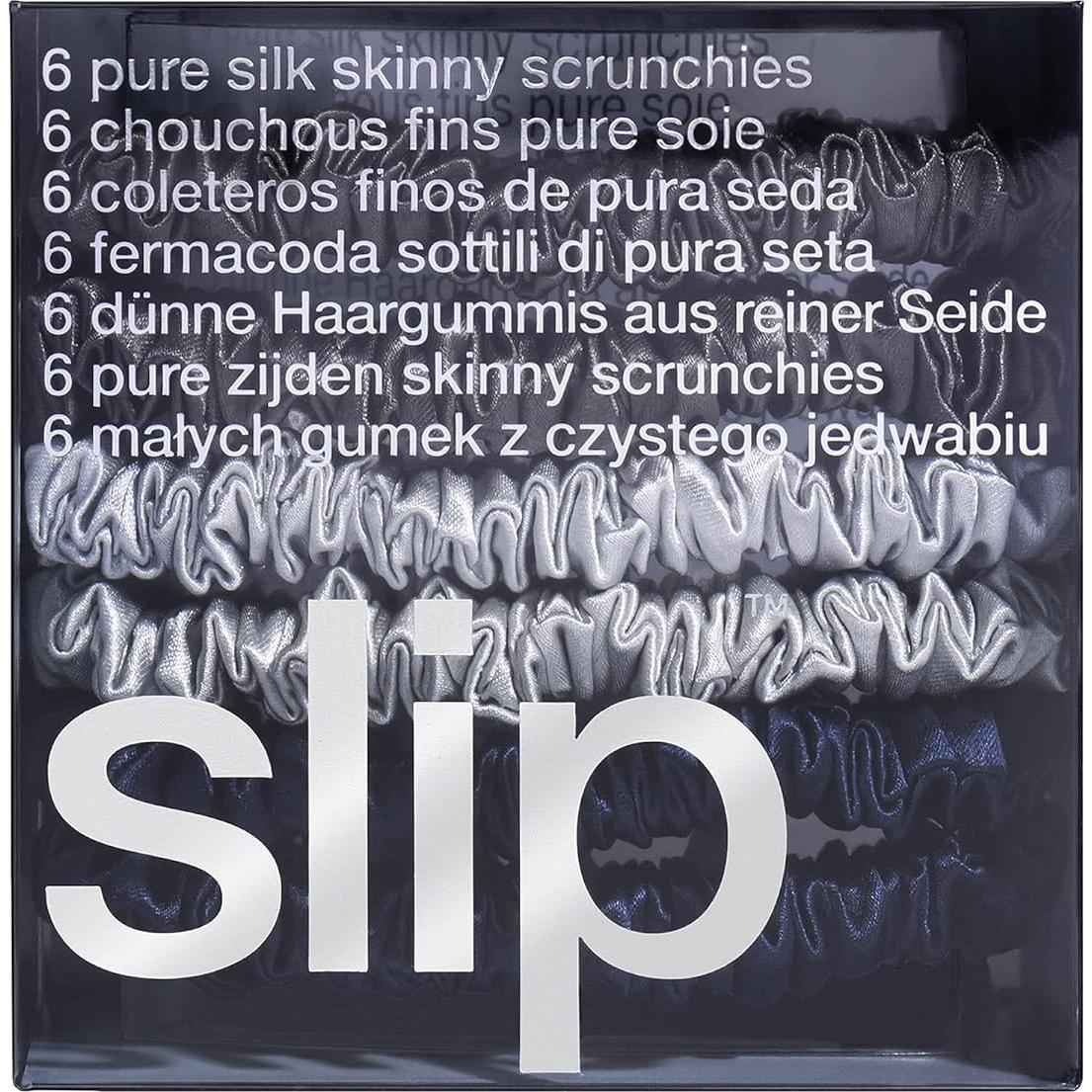 Scrunchies de Seda Pura Slip Skinnies - Colección Medianoche