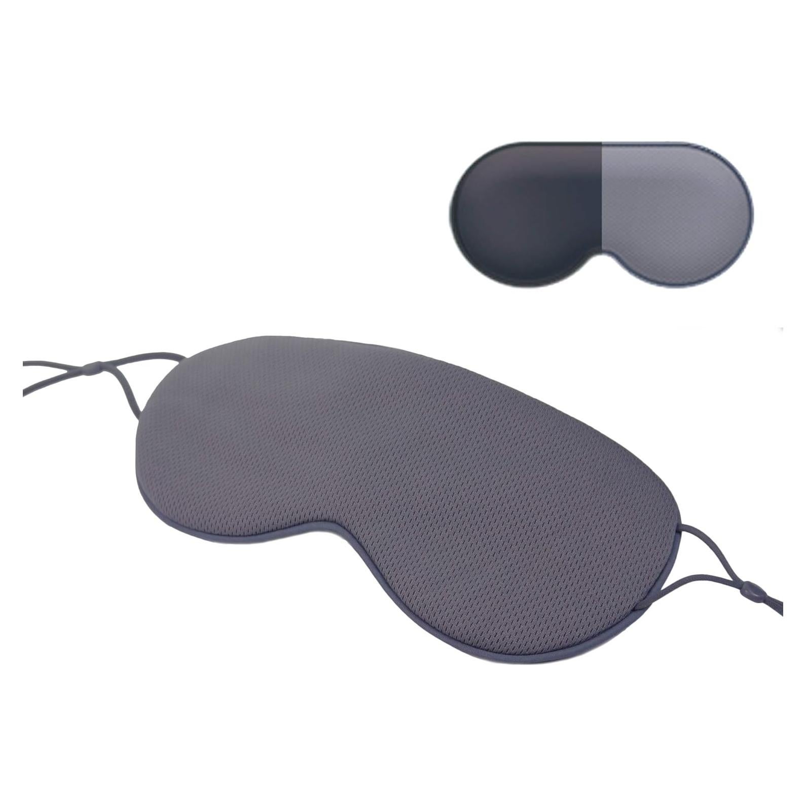 Máscara para dormir DMaos ajustable, seda fría y cálida
