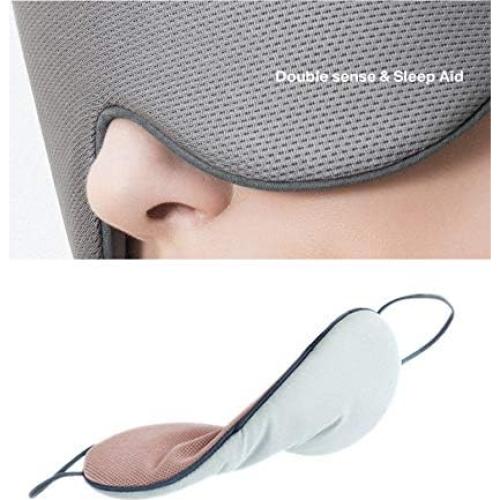 Máscara para dormir DMaos ajustable, seda fría y cálida