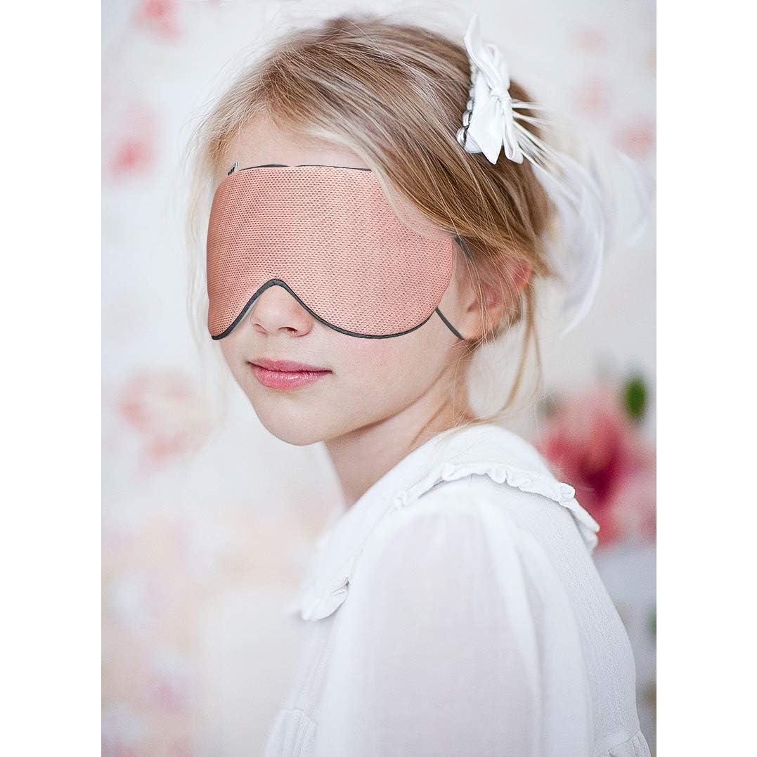 Máscara para dormir DMaos ajustable, seda fría y cálida