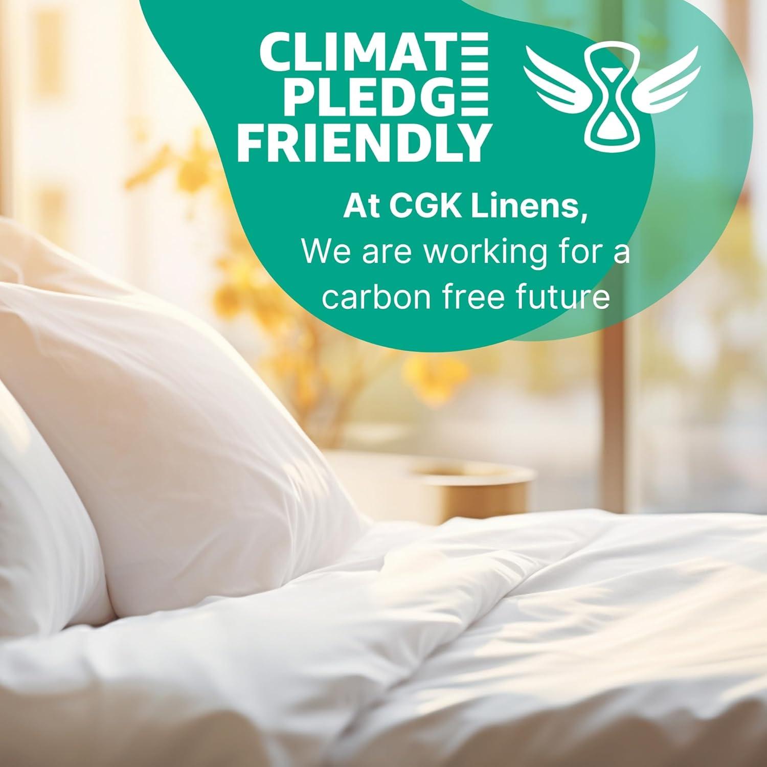 Juego de Fundas de Almohada Queen 100% Algodón CGK Unlimited - 400 Hilos