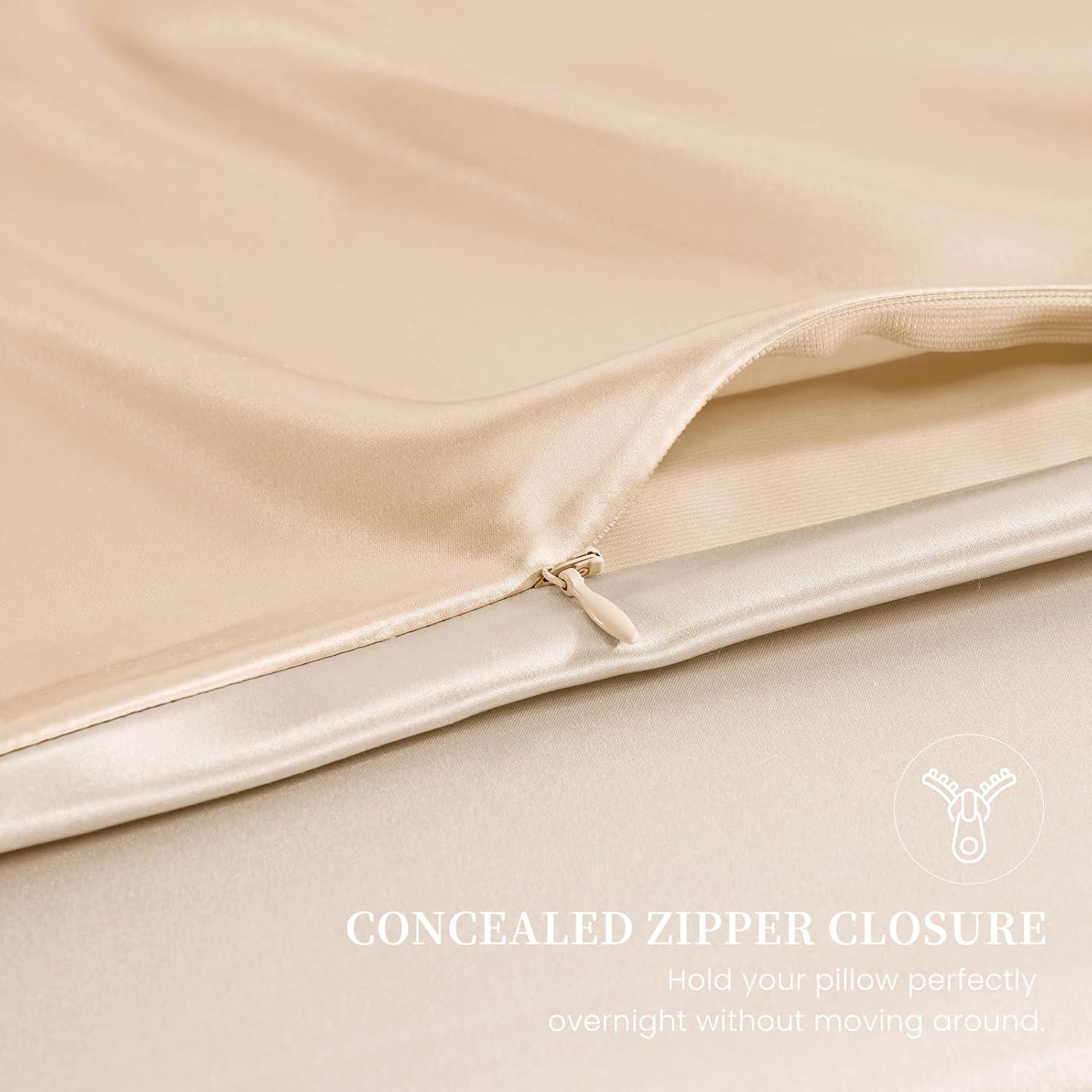 Funda de Almohada de Seda de Morera THXSILK Queen 2 Piezas