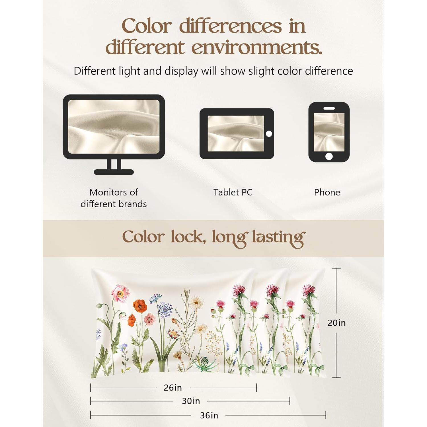 Juego de 2 Fundas de Almohada de Seda Miss Adola 76x51 cm