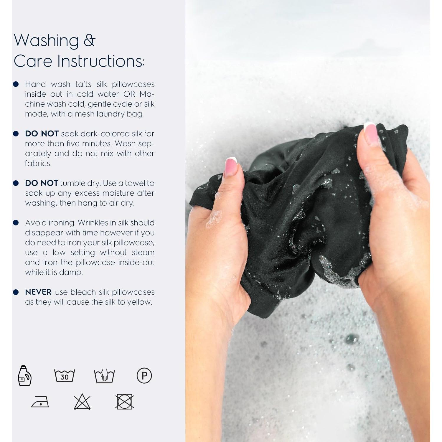 Funda de Almohada de Seda Tafts 22mm Reina 50.8x76.2cm 2p