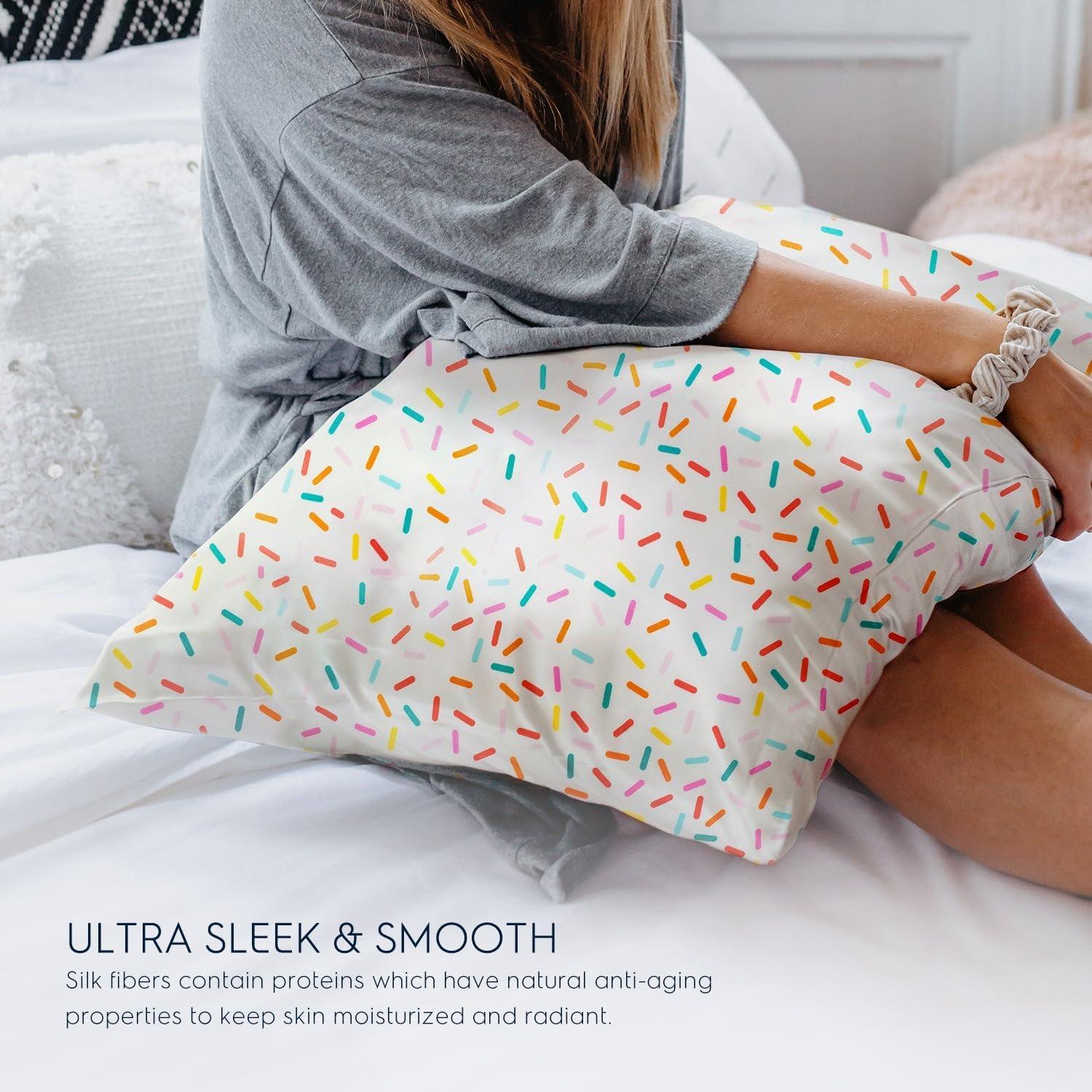 Funda de Almohada de Seda Tafts 100% Morera 22mm 2 Piezas 20x66cm