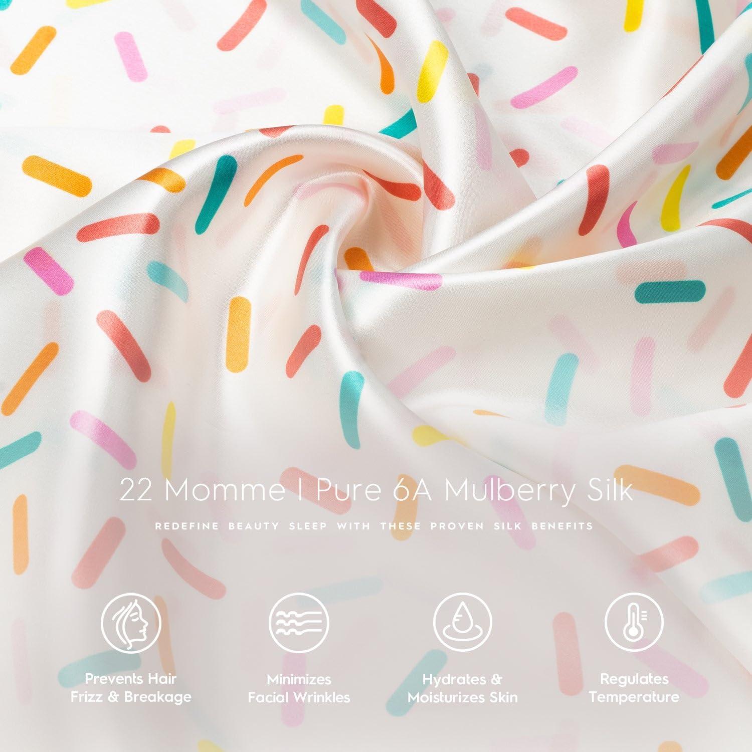 Funda de Almohada de Seda Tafts 100% Morera 22mm 2 Piezas 20x66cm