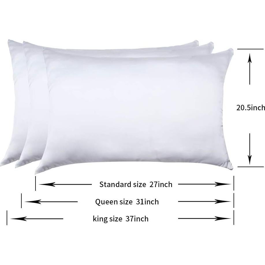 Fundas de Almohada de Seda Jocoku 100% Morera Estándar 2 Pzas