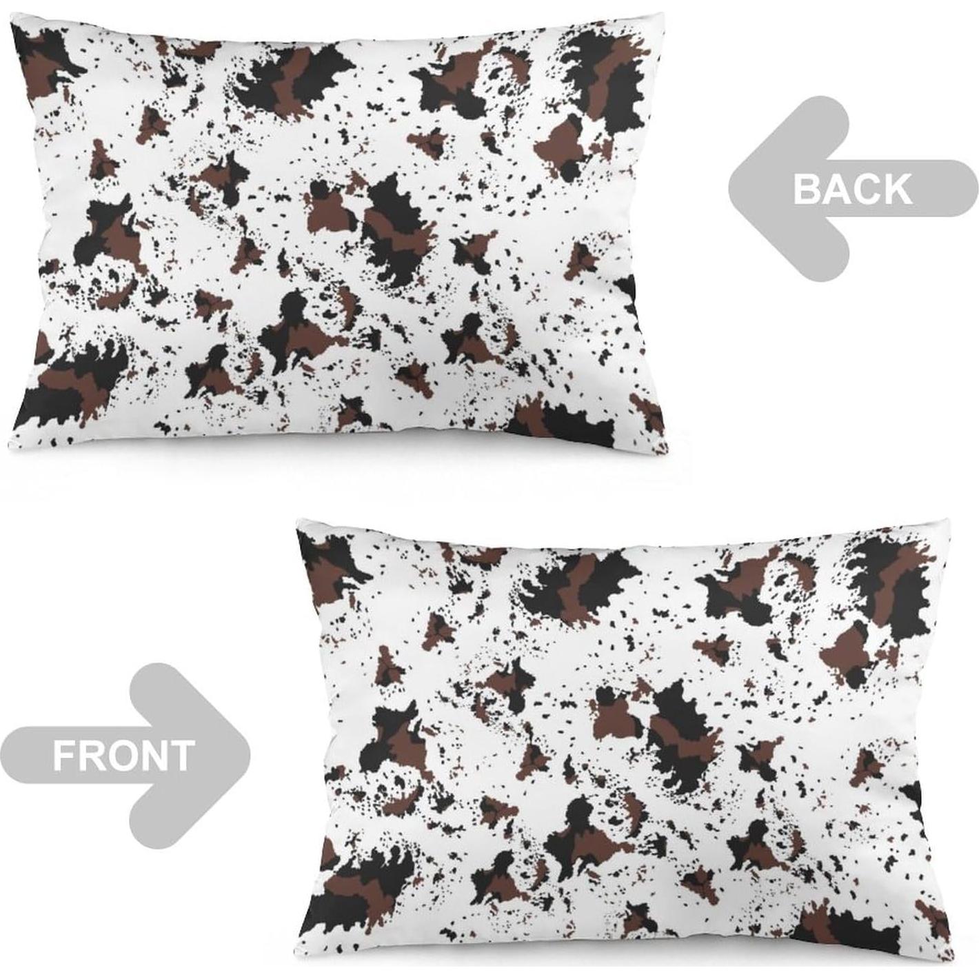 Funda de Cojín Decorativa YUDILINSA Estampado Vaca 50x76 cm Juego de 2