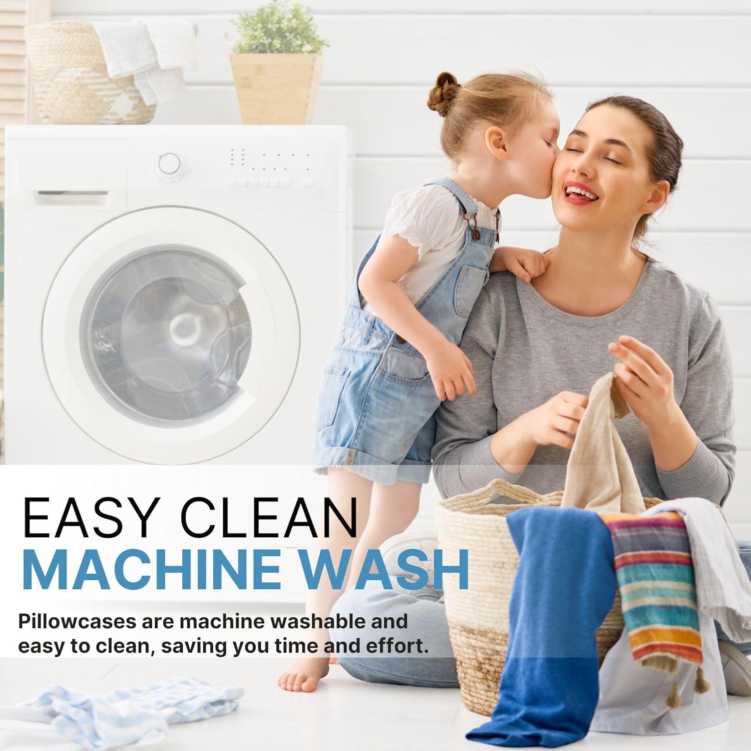 Juego de Fundas de Almohada Queen CGK Unlimited 100% Algodón 400 Hilos