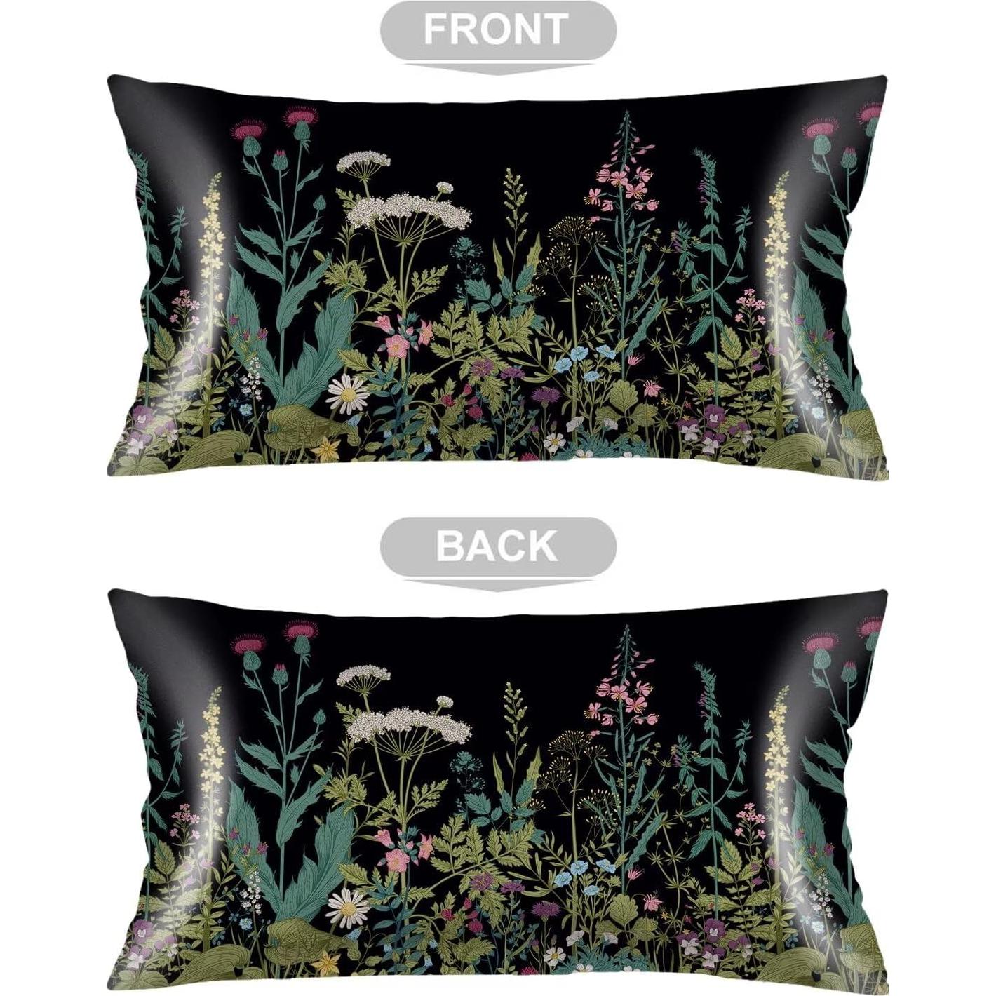 Funda de Almohada de Satén Floral King VANOVICH 50.8x101.6 cm