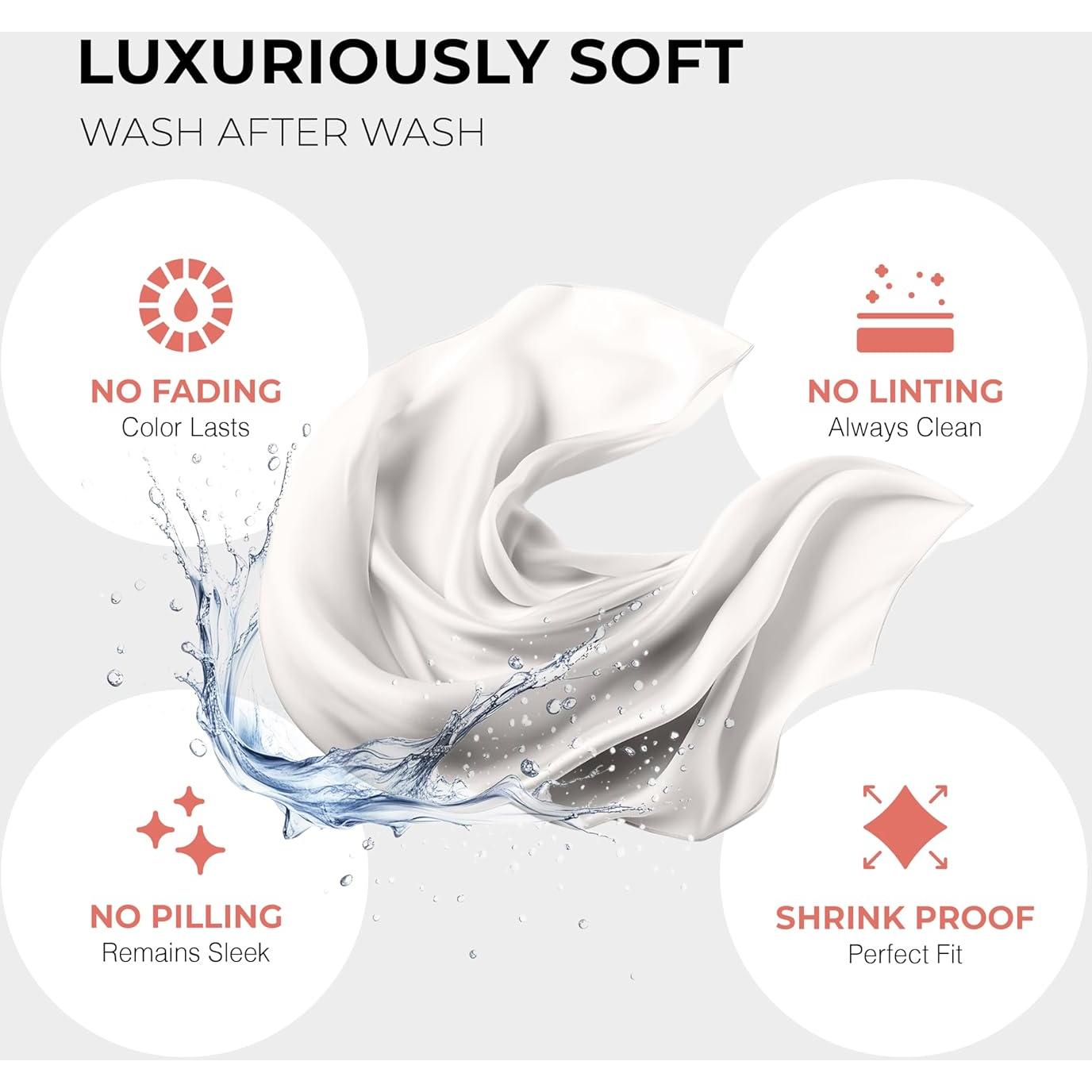 Juego de Fundas de Almohada 100% Algodón Egipcio Thread Spread 1200 Hilos