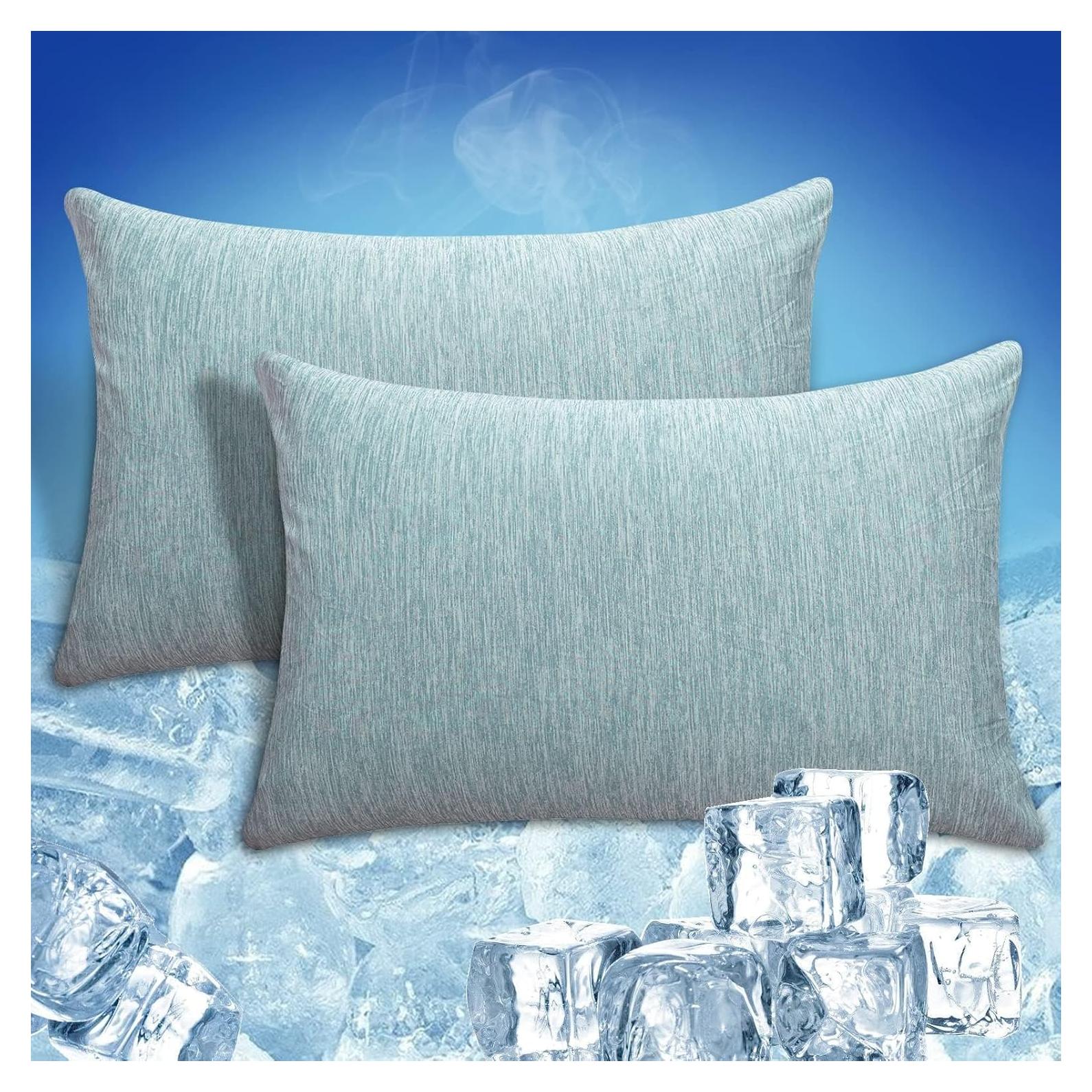 Funda de Almohada Refrigerante CHOSHOME Estándar 50.8x66cm Verde