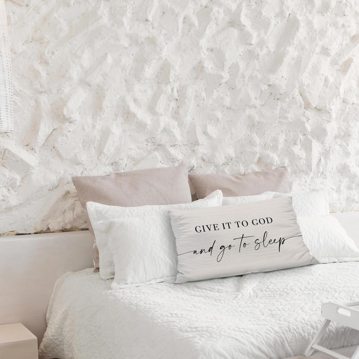 Funda de Almohada Terciopelo Knibeo 30.48x50.8 cm Crema