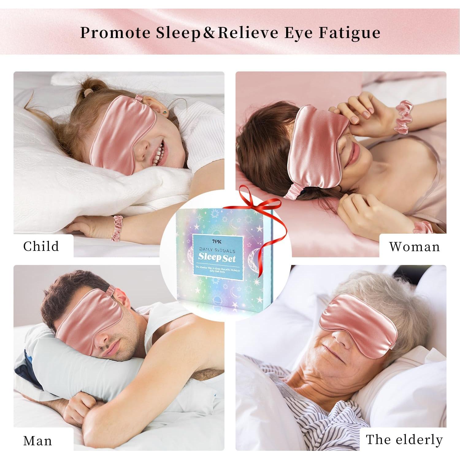 Juego de Fundas de Almohada de Seda Mis Cosas Novedosas 7 Piezas