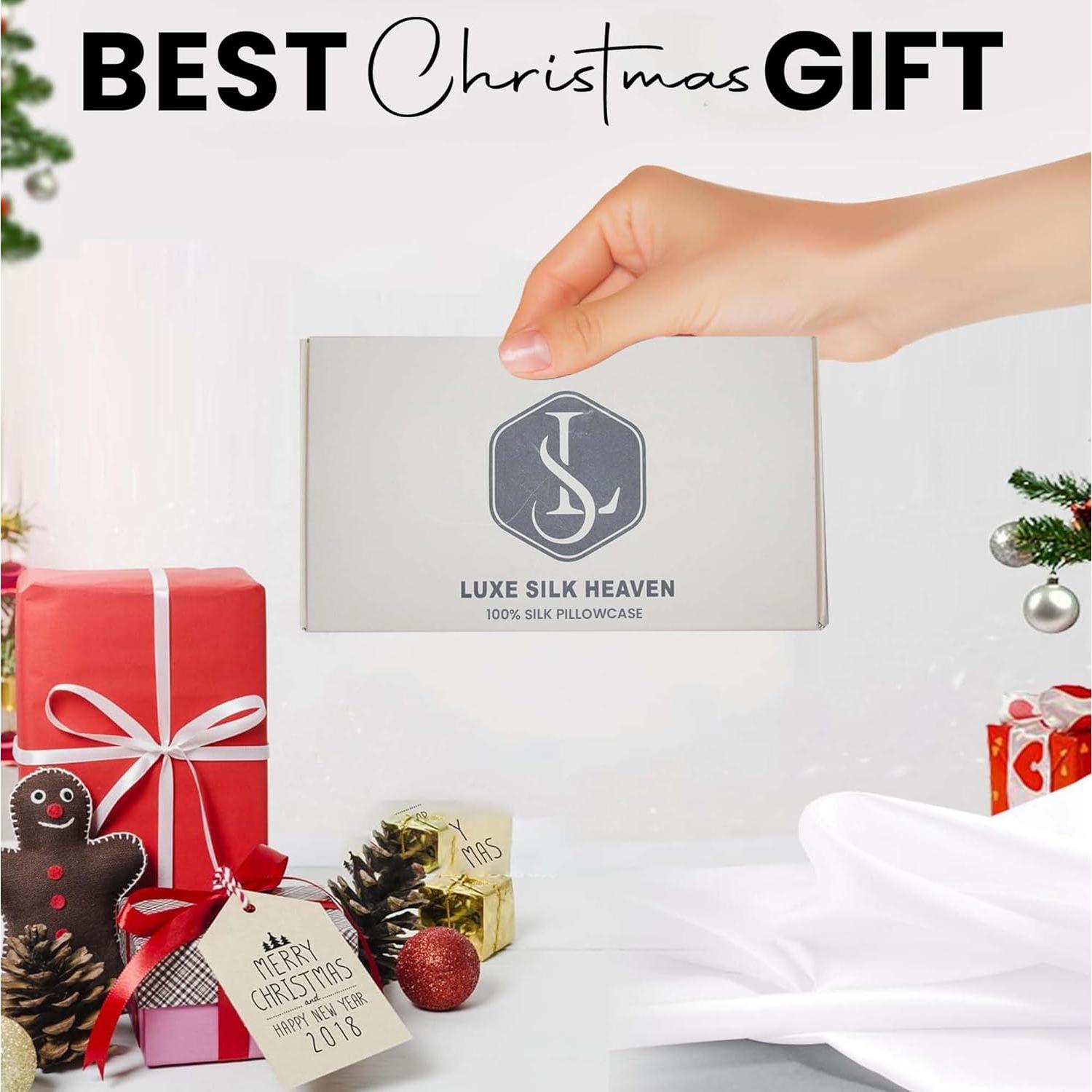 Funda de Almohada de Seda Luxe Silk Heaven Queen 100% Seda