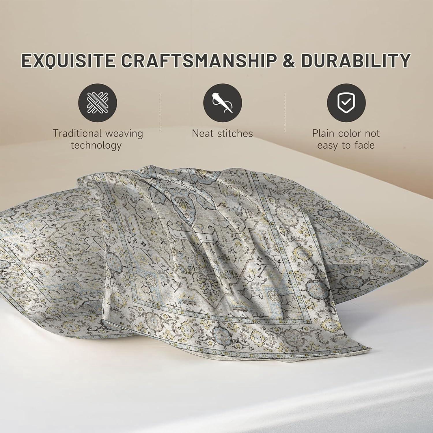 Funda de Almohada King JKJNLHJE Imitación Seda Beige 50.8x91.4 cm