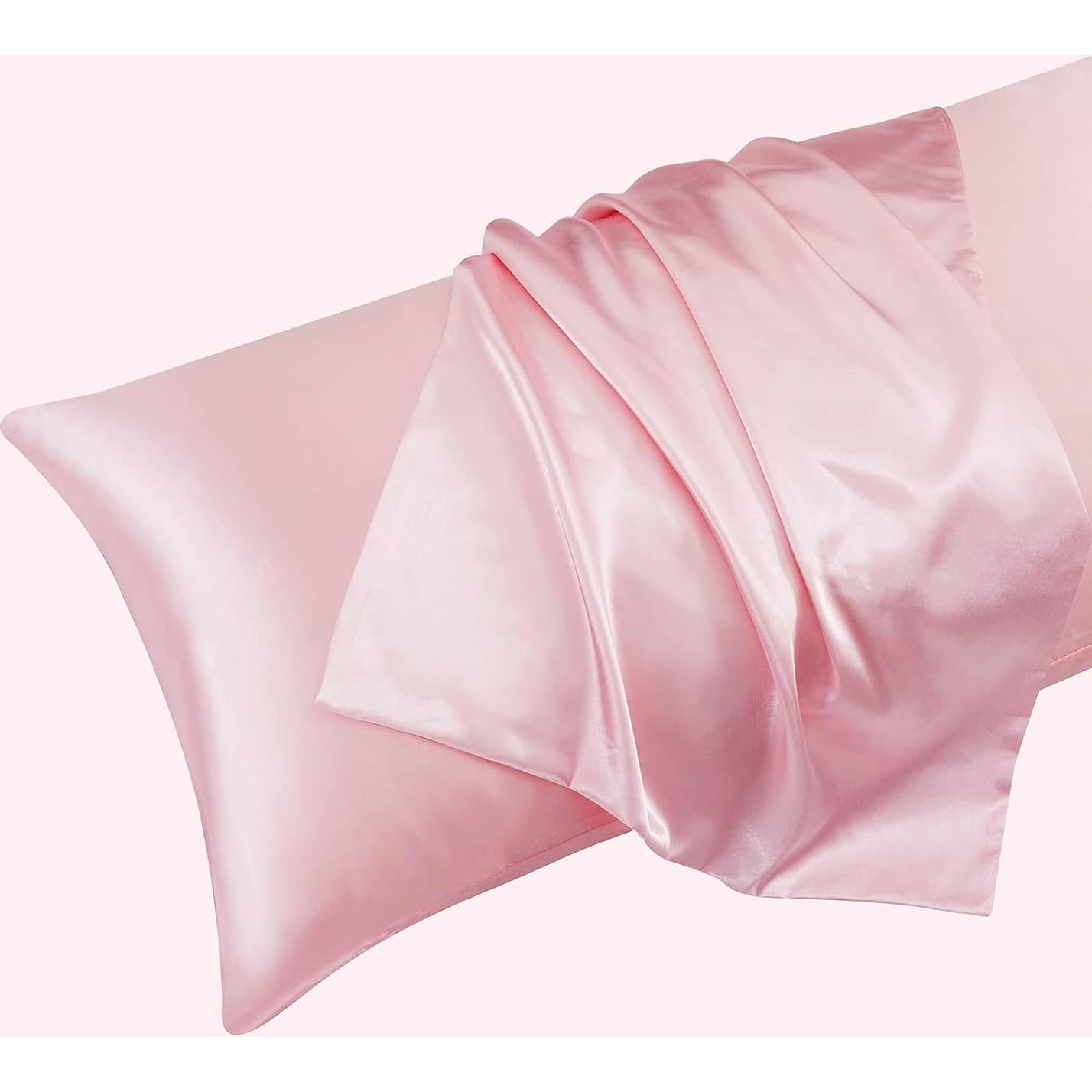 Funda de Almohada Ersmak Satinada 137x51 cm Rosa Blush Ultra Suave