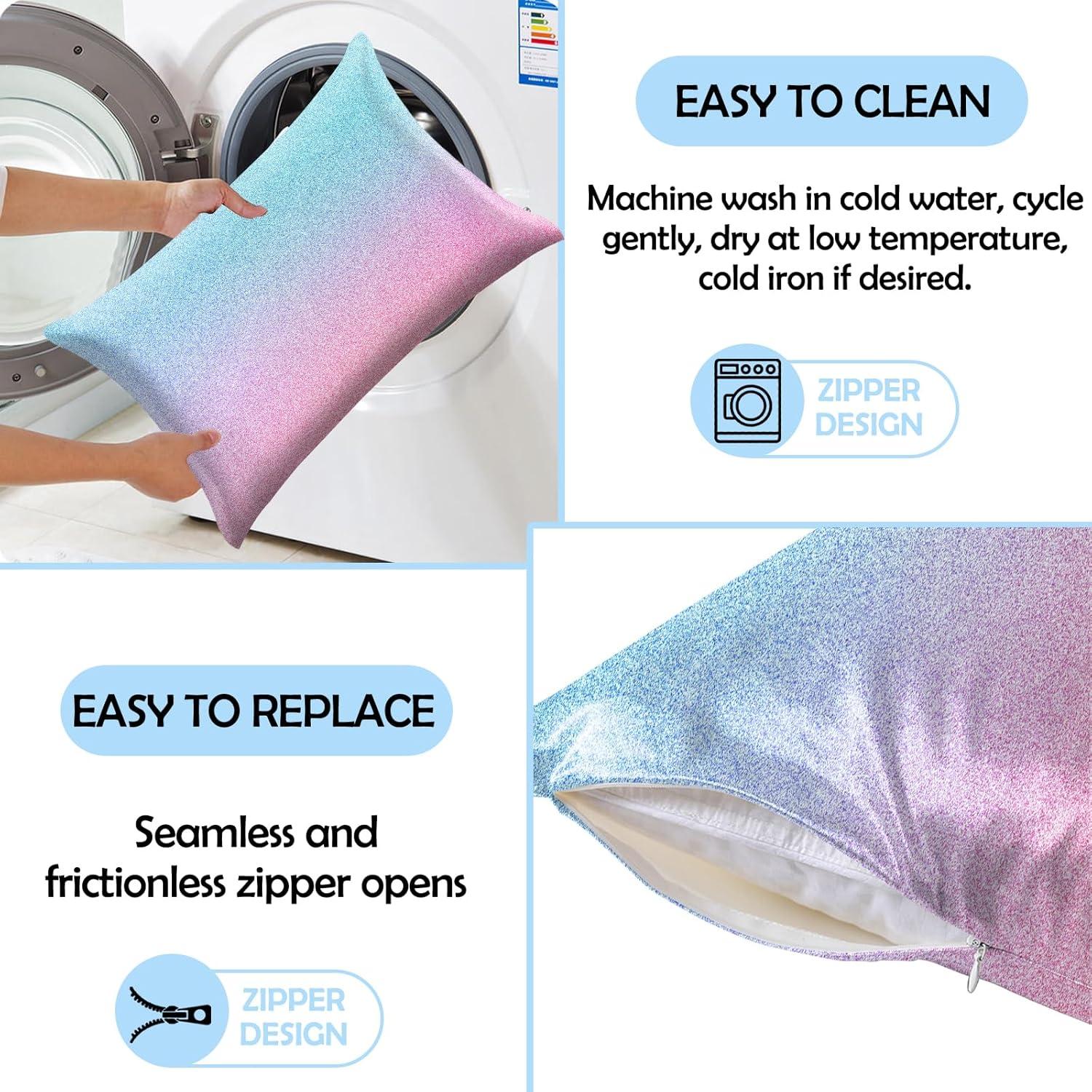 Funda de Almohada de Satén GABraden 2PCS Estándar 66x51cm