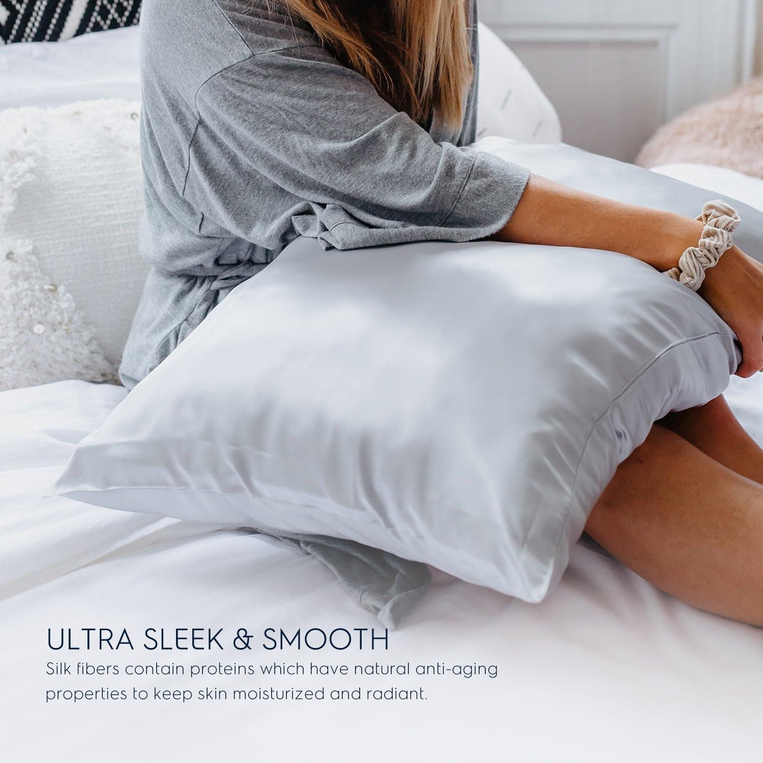 Funda de Almohada de Seda Tafts 22mm 100% Pura Reina 50.8x76.2cm 2pc