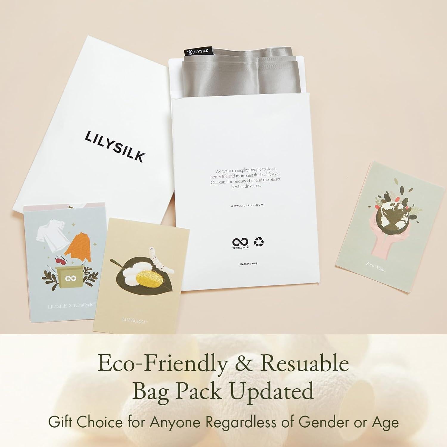 Funda de Almohada de Seda 25 Momme LILYSILK Estándar 51x66 cm