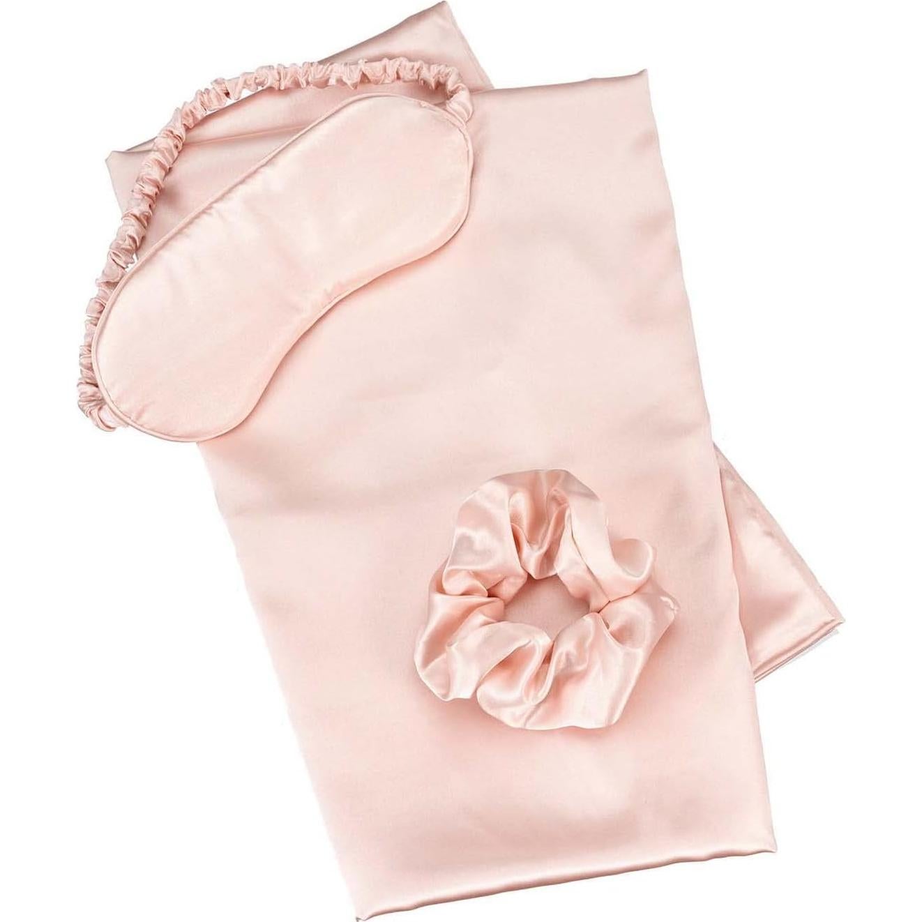 Juego de Sueño de Seda Vegana KISMETICS - Funda, Máscara y Scrunchie