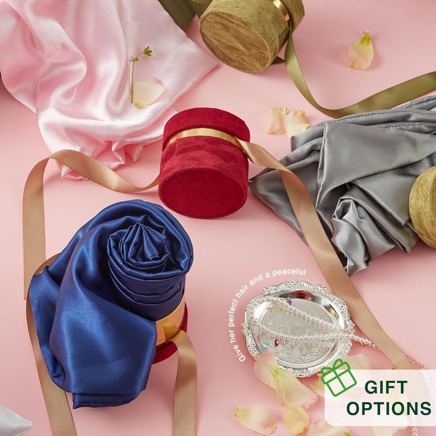 Juego de 2 Fundas de Almohada de Satén Love's Cabin Queen Negro