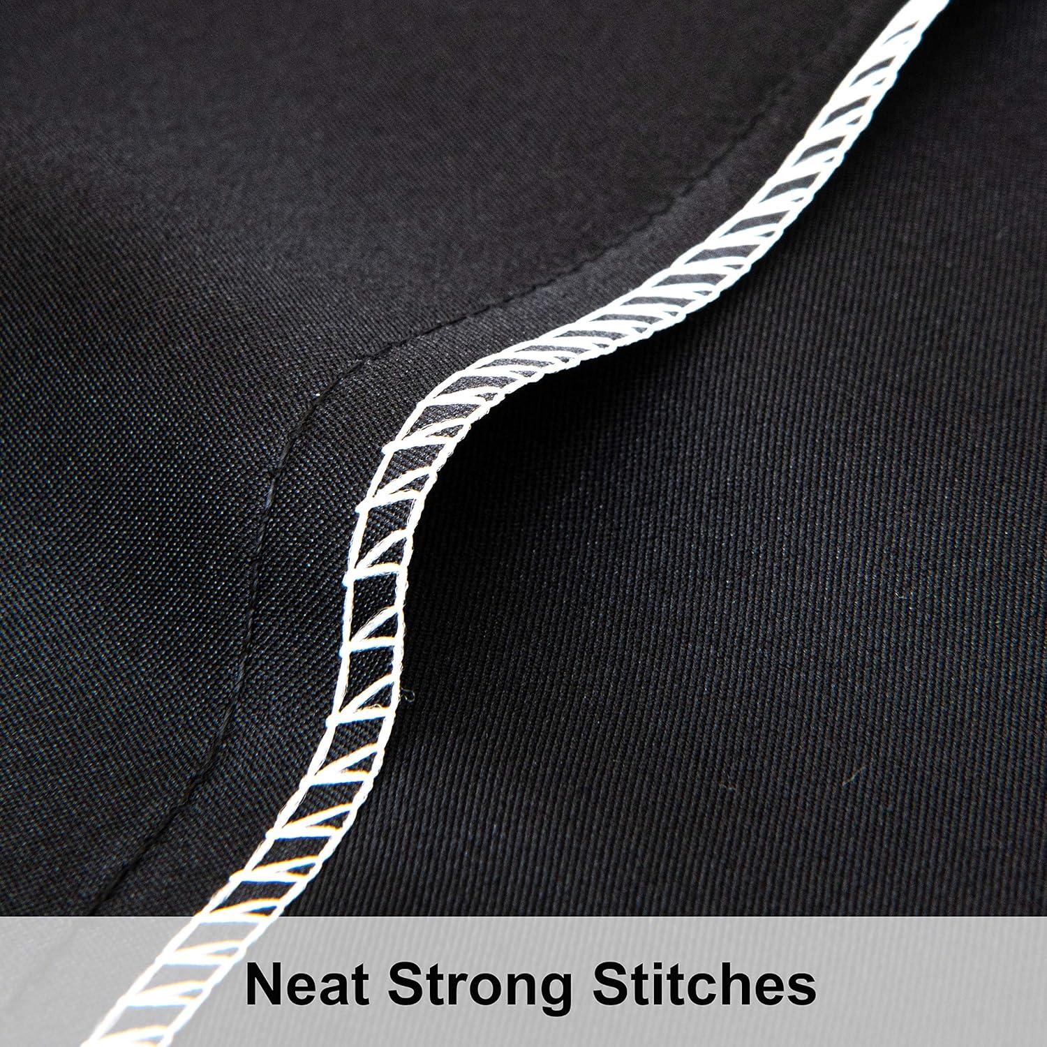 Fundas de Almohada de Satén NTBAY 2 Piezas 20x66 cm Negro