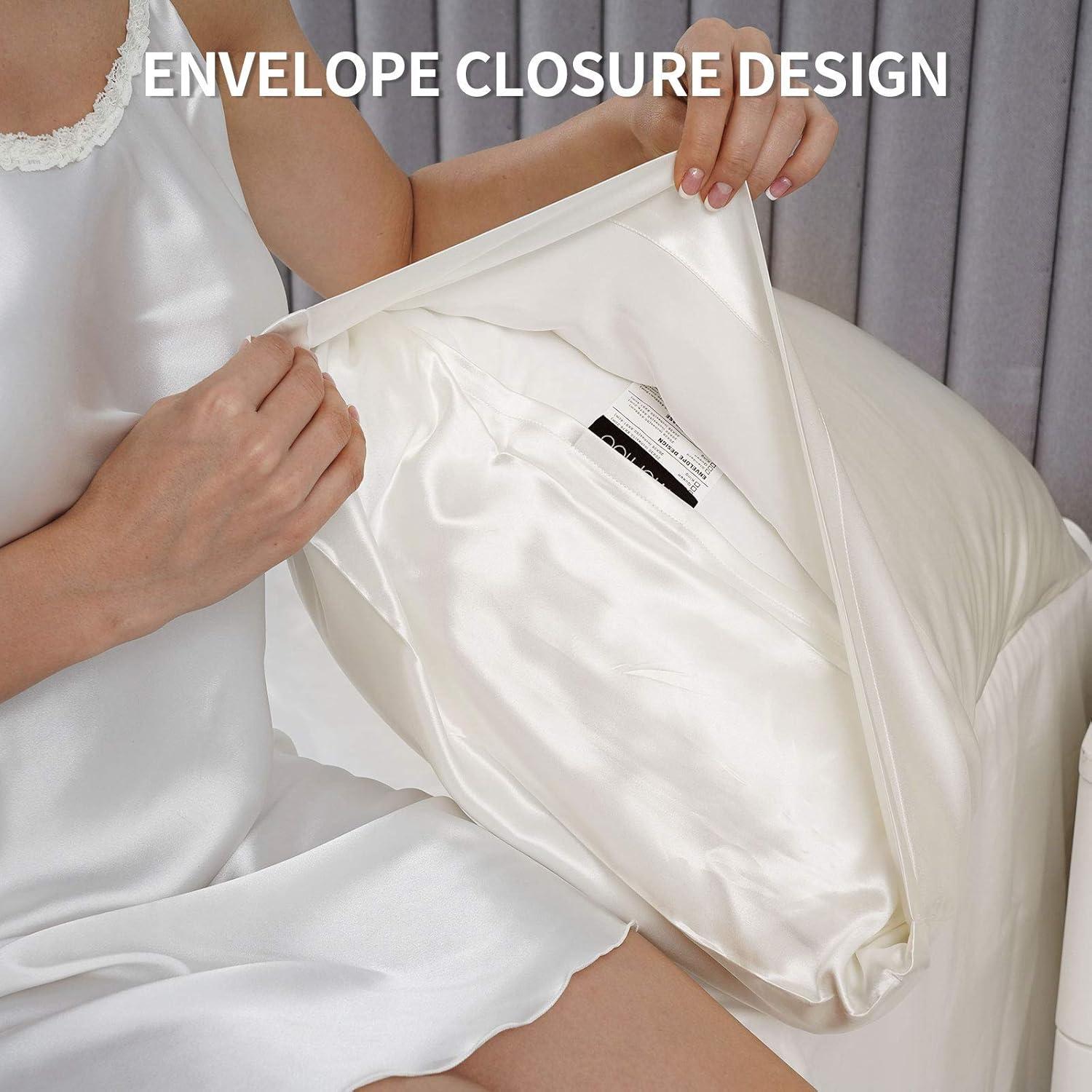 Funda de Almohada de Seda Vividmoo 100% Natural Estándar 50.8x66cm