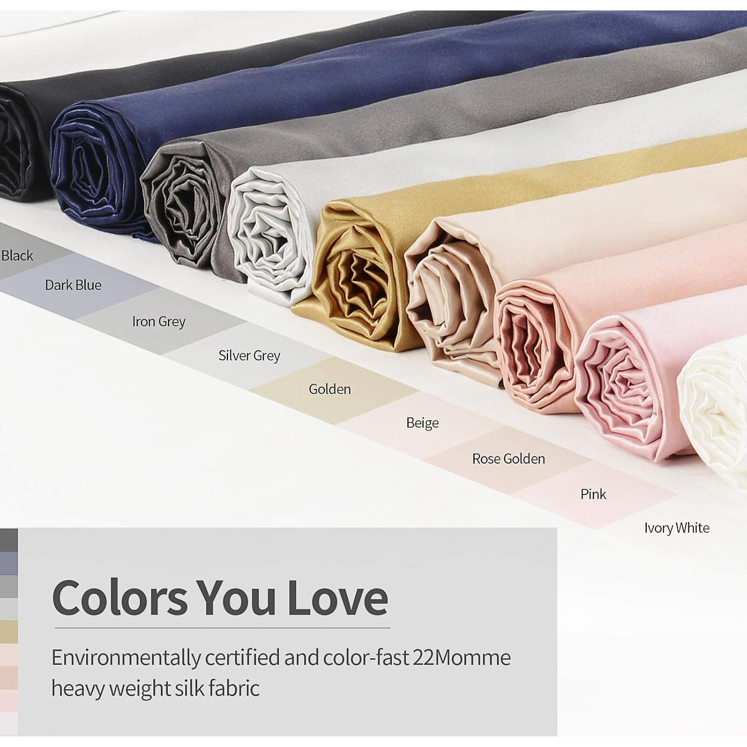 Funda de Almohada de Seda Vividmoo 100% Natural Estándar 50.8x66cm