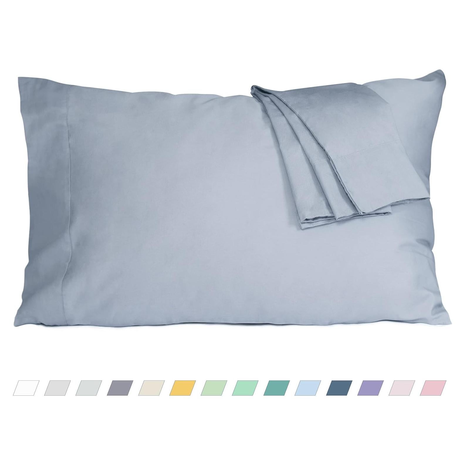 Juego de Fundas de Almohada HOMTEC 100% Algodón 2 Piezas 76x51cm