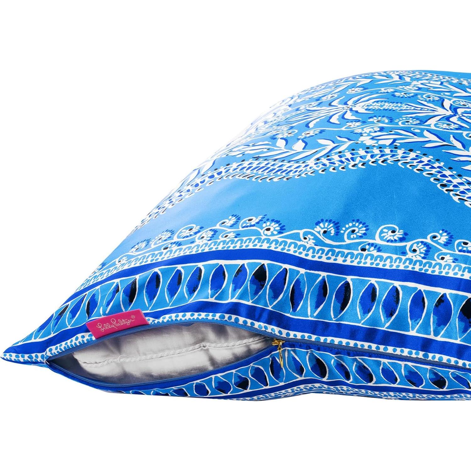 Conjunto de Sueño Lilly Pulitzer: Funda de Almohada y Máscara