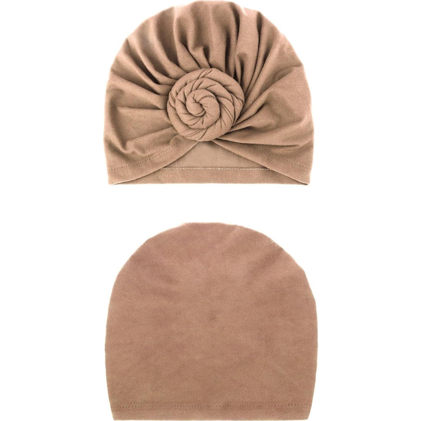Gorro Turbante Pre-atado AQOKKA para Mujeres - Diseño Floral