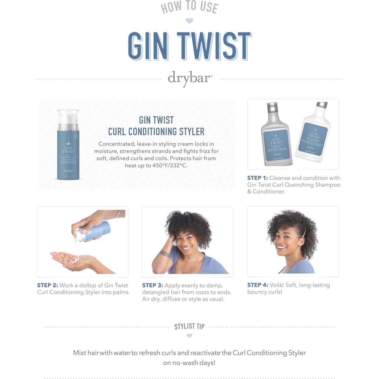 Estilizador Acondicionador Curl Gin Twist Drybar 16.5 cm