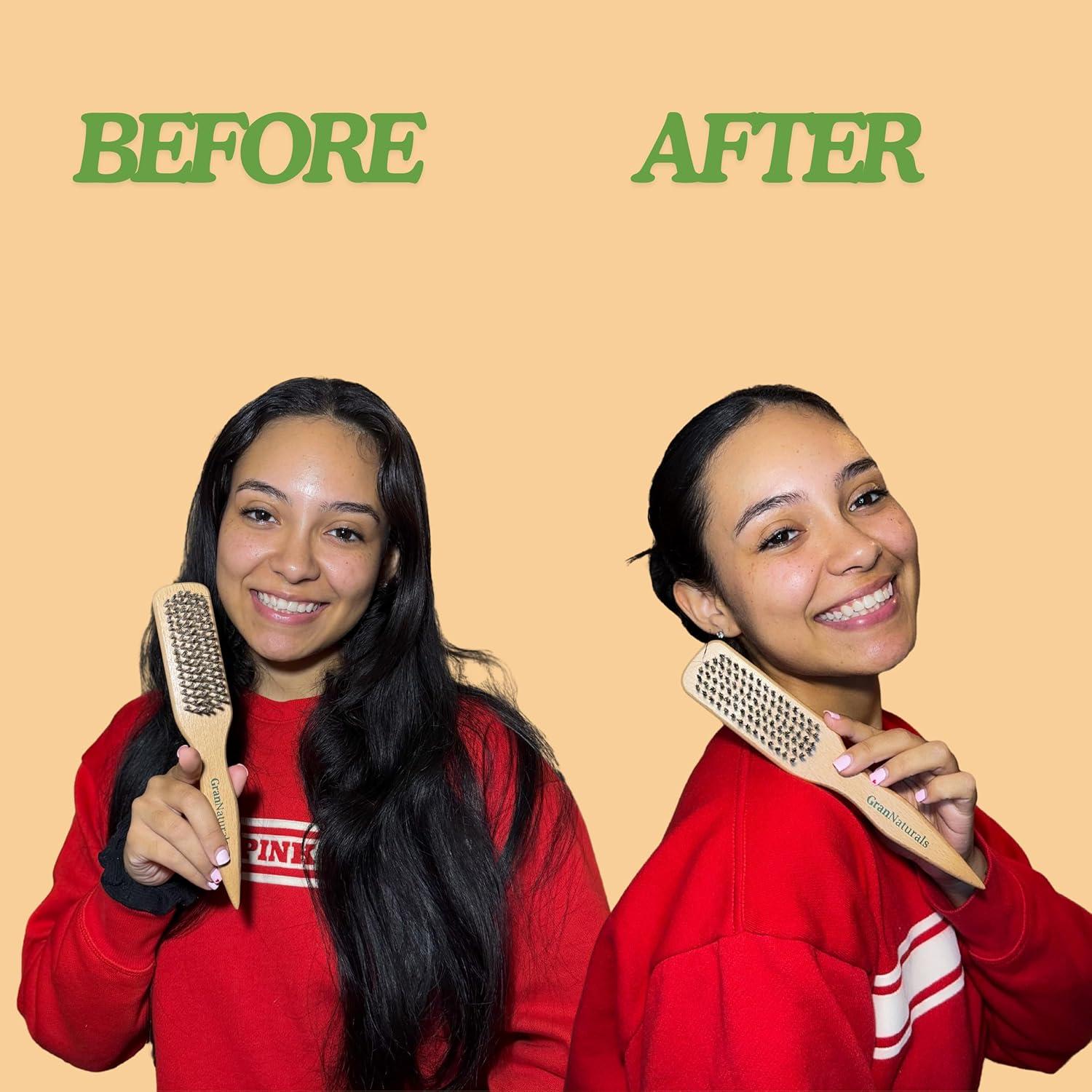 Cepillo de Cerdas Duras GranNaturals para Cabello Grueso y Rizado