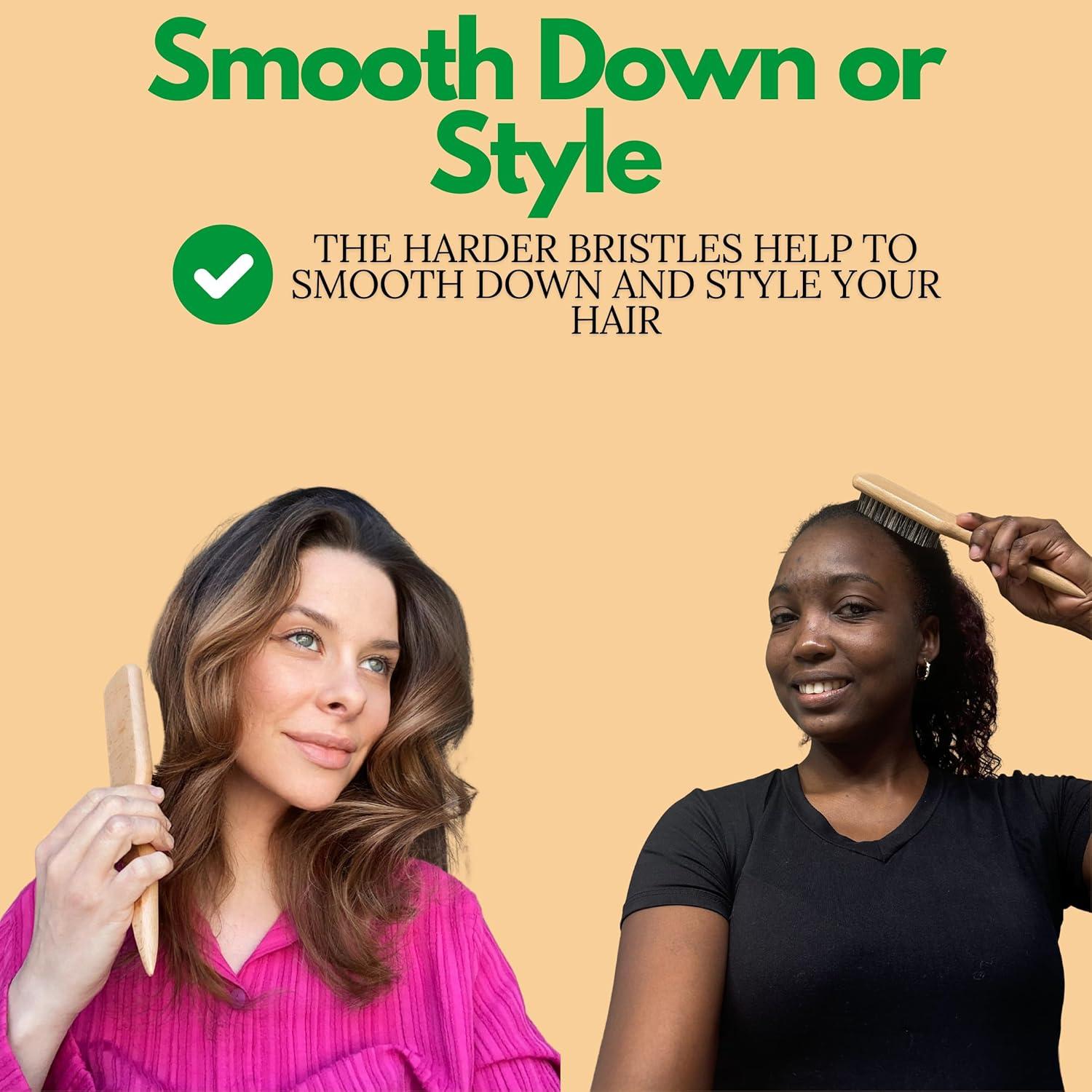 Cepillo de Cerdas Duras GranNaturals para Cabello Grueso y Rizado