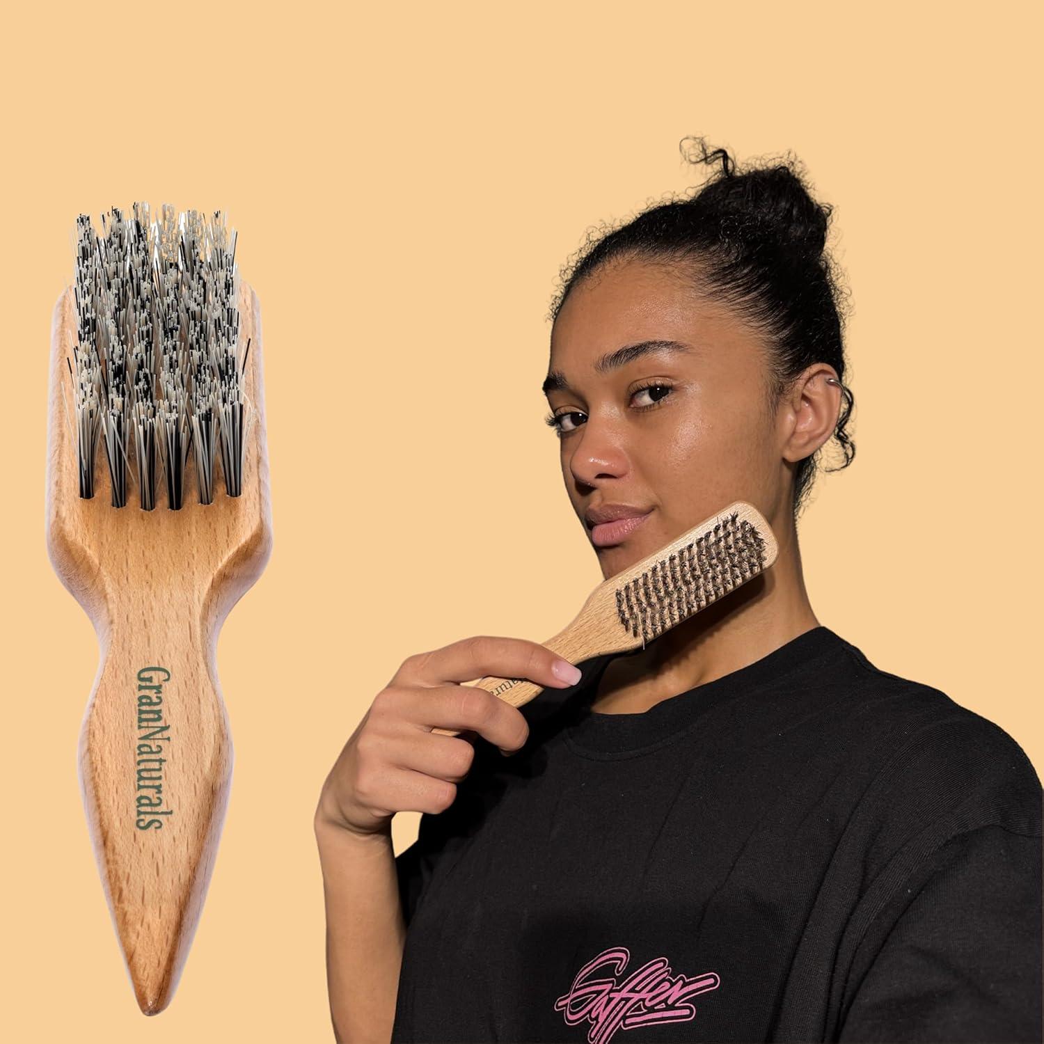 Cepillo de Cerdas Duras GranNaturals para Cabello Grueso y Rizado