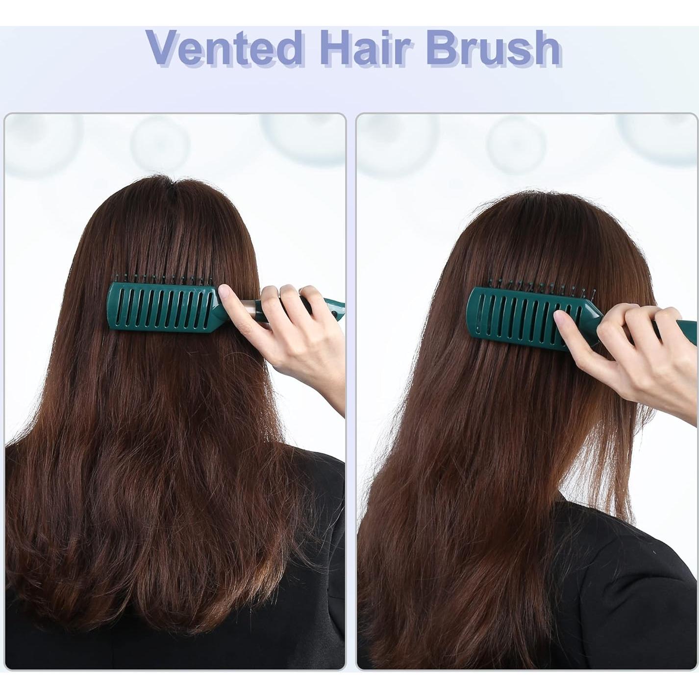 Cepillo Desenredante Ventilado VOCOSTE Verde para Todo Tipo de Cabello